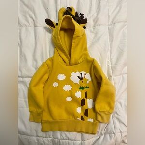 Doodle Pants 3D Yellow Giraffe Hoodie